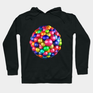 Gumballs anyone? Abstract art ball, colorful and fun. Bright and colorful will brighten up your day. Looks awesome on items. Hoodie